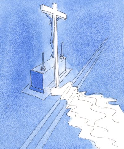 Cristo, nella Sua vita terrena, ha offerto il Sacrificio per porre fine a tutti i sacrifici, anche se meritava solo amore, onore e gloria, 2003 da Elizabeth Wang