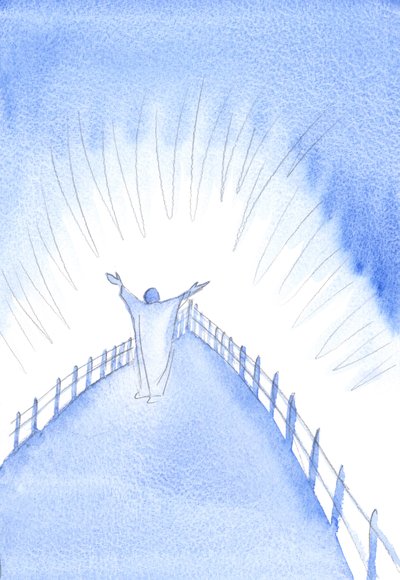 Cristo è con la Sua Chiesa, durante il Santo Sacrificio della Messa, pregando per noi da Elizabeth Wang