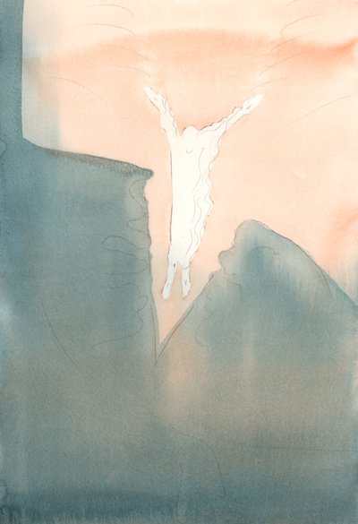 Cristo salta amorevolmente nelle profondità oscure e temibili dei nostri cuori da Elizabeth Wang