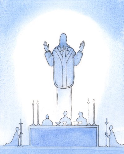 Cristo nostro Signore risorto era Presente sopra l