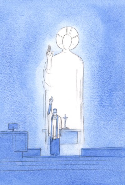 Cristo parla e agisce attraverso i Suoi sacerdoti, che benedicono e perdonano 
