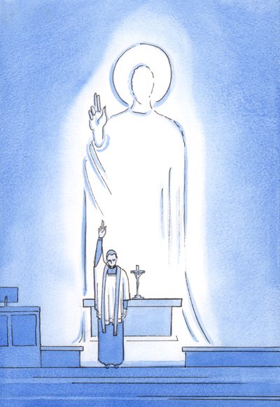Cristo parla e agisce attraverso i Suoi sacerdoti, che benedicono e perdonano 
