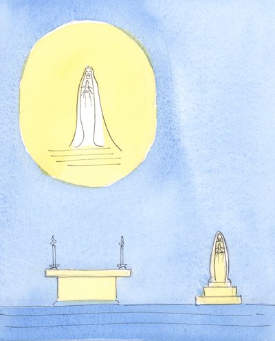 La Santa Madre di Cristo, Maria, meritava di essere onorata, 2004 da Elizabeth Wang