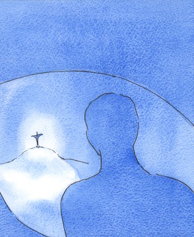 La Luce di Cristo brillava durante la sua vita sulla terra. Dal Cielo, il Padre guardava un Uomo-Dio altruista e amorevole, 2003 da Elizabeth Wang