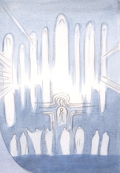 La presenza di Cristo tra noi nella Messa è rinfrescante come acqua pura, 2000 da Elizabeth Wang