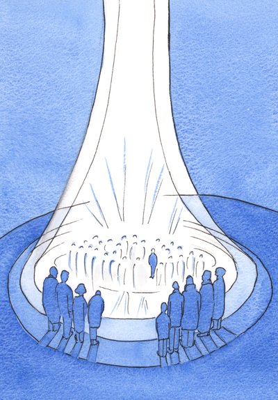 Il Sacrificio di Cristo - offerto dalla terra - è come un faro di luce davanti al Cielo. da Elizabeth Wang