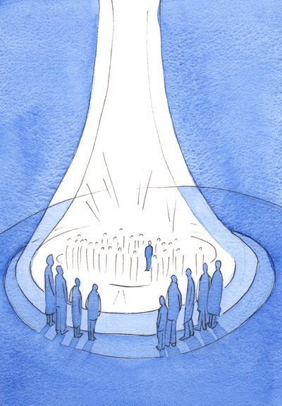 Il Sacrificio di Cristo - offerto dalla terra - è come un faro di luce davanti al Cielo da Elizabeth Wang