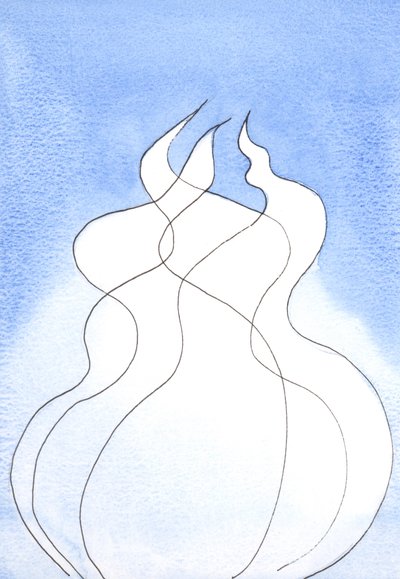 Ogni Persona Divina, ogni fiamma, possiede la stessa Natura Divina. Insieme sono un solo Dio, un solo Fuoco da Elizabeth Wang