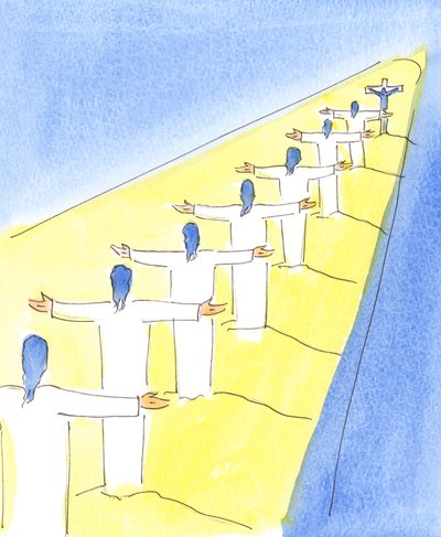 Da quando Cristo ha offerto la Sua vita per i peccatori sul Calvario e ha pregato per il nostro perdono da Elizabeth Wang