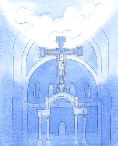 Molto al di sopra di noi, nell