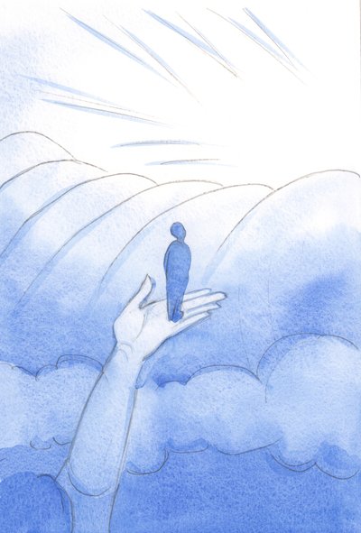 Dio a volte ci chiama alla preghiera, e siamo sostenuti da Cristo sopra la nube del pensiero terreno, e vicino alla 