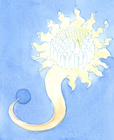 Il cielo è come una casa luminosa molto al di sopra dell