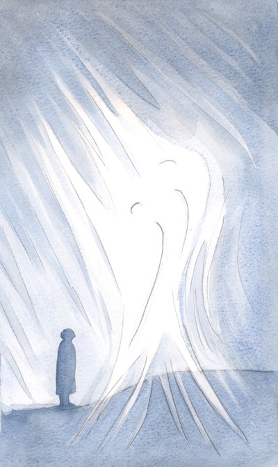 Gli angeli ci proteggono, stando in venerazione accanto a chiunque sia radiante con la Presenza di Cristo da Elizabeth Wang