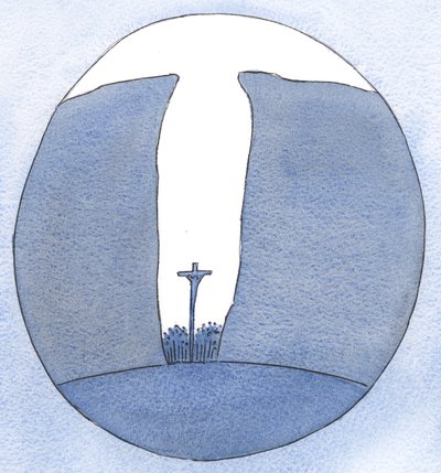 Per quanto piccola, isolata o perseguitata possa essere la nostra comunità, Cristo è tra noi alla Messa, come in un abisso, 2001 da Elizabeth Wang
