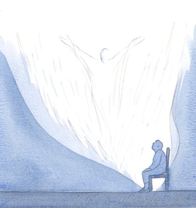 Mi sono seduto accanto alla mia anima - per così dire - offrendo la gloria stessa di Cristo al Padre, in lode e adorazione da Elizabeth Wang