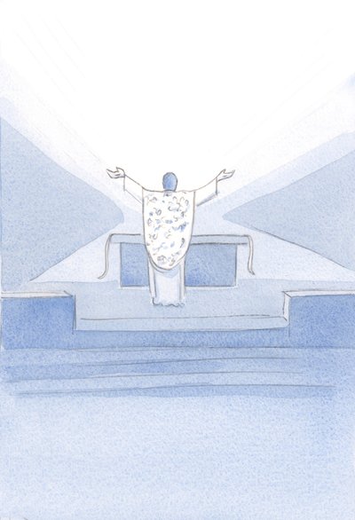 Ho visto Cristo, dopo la Consacrazione. Stava davanti all