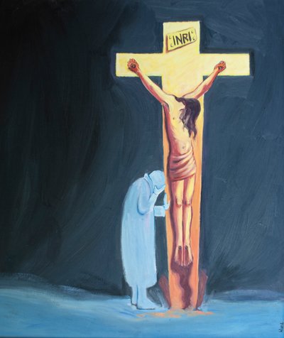 Se le nostre sofferenze rendono difficile pregare, possiamo semplicemente appoggiarci alla Croce, vicino a Cristo, riposando in Lui, e sopportare pazientemente le nostre difficoltà da Elizabeth Wang