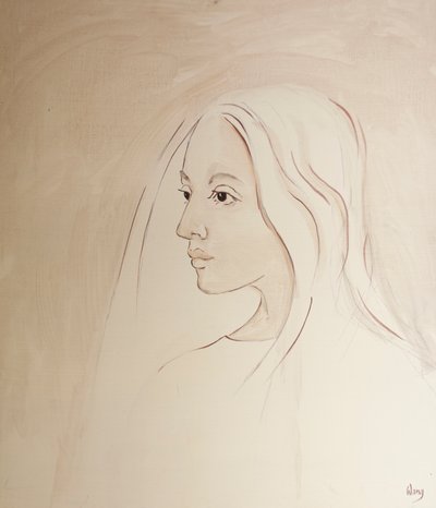 In cielo la Vergine Maria condivide la preoccupazione di suo figlio per tutto ciò che accade sulla terra da Elizabeth Wang
