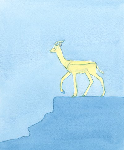 Nella Sua grazia e bellezza, Dio è come una creatura saltellante delle pianure, come una gazzella: squisita da guardare, aggraziata in ogni atto e movimento, pronta a rispondere al minimo grido o disturbo, eppure da Elizabeth Wang