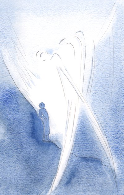 Nella Sua tenerezza, Egli ha sollevato la mia anima con gli Angeli, nella lode della Santissima Trinità da Elizabeth Wang