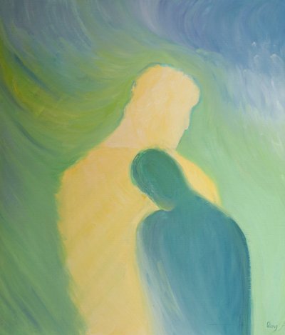Nella Santa Comunione possiamo semplicemente appoggiarci al cuore di Cristo in gratitudine e amore senza parole da Elizabeth Wang