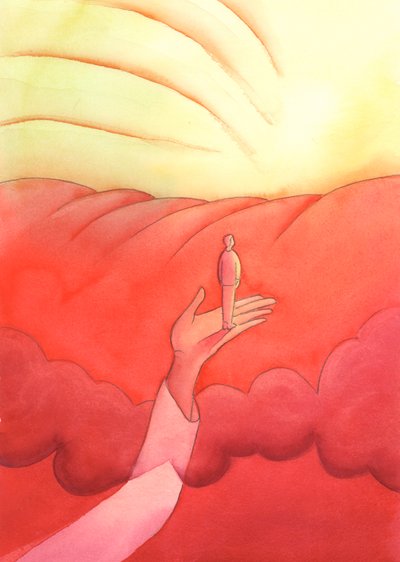 Nella contemplazione Cristo ci solleva sopra i pensieri terreni fino al confine del Cielo da Elizabeth Wang