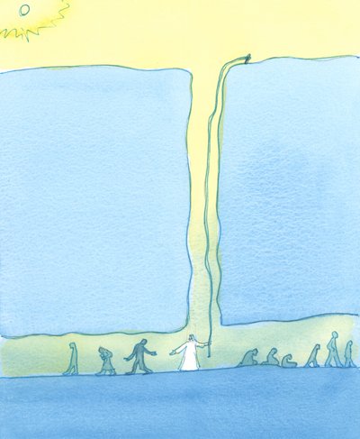 Nella nostra miseria e peccato, siamo come persone intrappolate sottoterra in una miniera di carbone, 2003 da Elizabeth Wang