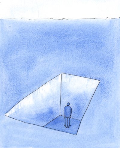 Può succedere che qualcuno si trovi così isolato e infelice, a causa dei suoi errori e delle decisioni molto rimpianti, 2004 da Elizabeth Wang