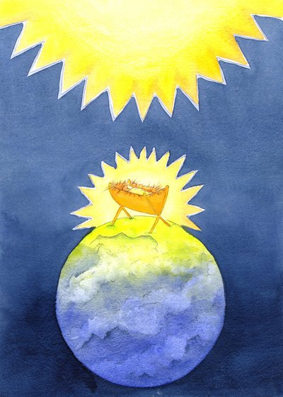 Gesù Cristo è Dio fatto uomo; eppure è venuto sulla terra non con potenza, ma come un bambino indifeso, 2001 da Elizabeth Wang