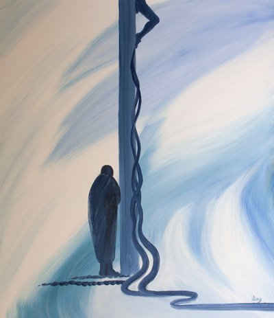 Sulla Croce Gesù Cristo ha versato il Suo Prezioso Sangue per salvarci dai nostri peccati, 2001 da Elizabeth Wang