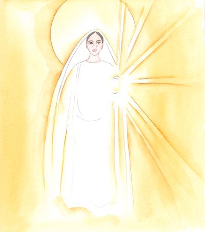 La Madonna mi è apparsa nella sua abbagliante bellezza celeste da Elizabeth Wang