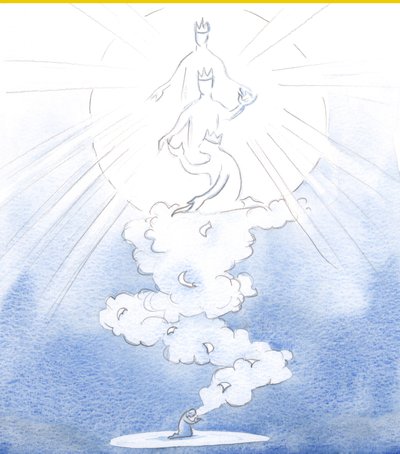 Le nostre preghiere per gli altri salgono come lettere portate su una nuvola di incenso al pavimento del Cielo, a Dio la Santissima Trinità, portando tutti i nomi dei nostri cari da Elizabeth Wang