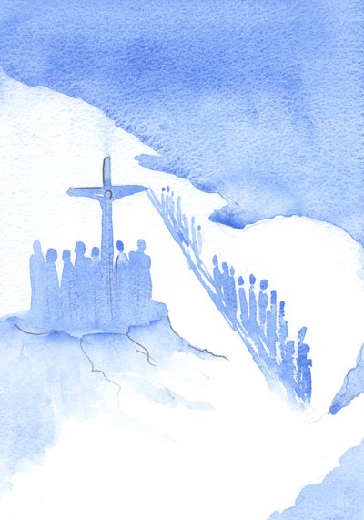 Alcuni voltano le spalle e ignorano il lavoro che Cristo fa per la loro salvezza; dimostrano la loro indifferenza al Suo Sacrificio da Elizabeth Wang