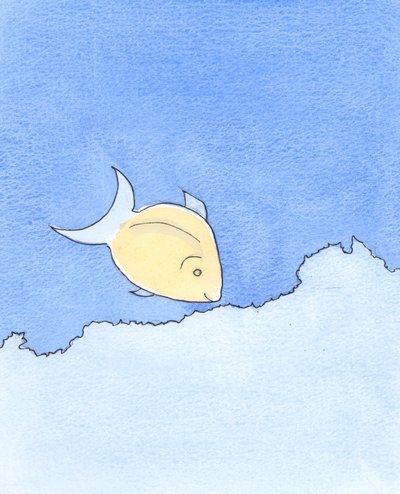 Qualcuno che cerca avidamente nuove devozioni è come un pesce che cerca cibo, giorno dopo giorno, sulla Barriera Corallina, 2003 da Elizabeth Wang