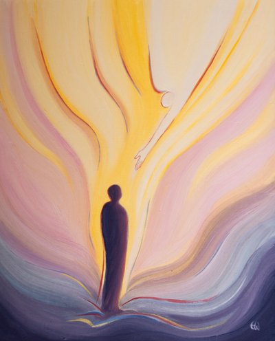 Lo Spirito Santo è come fuoco dal Cielo, portandoci il Suo amore, purezza, saggezza e potere. da Elizabeth Wang