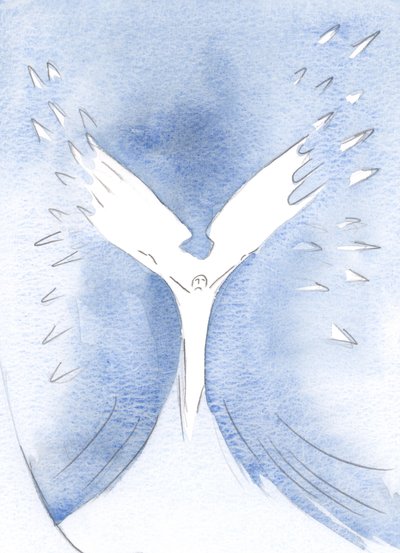 Lo Spirito Santo ci fa gridare al Padre, mentre preghiamo con Cristo, 2000 da Elizabeth Wang