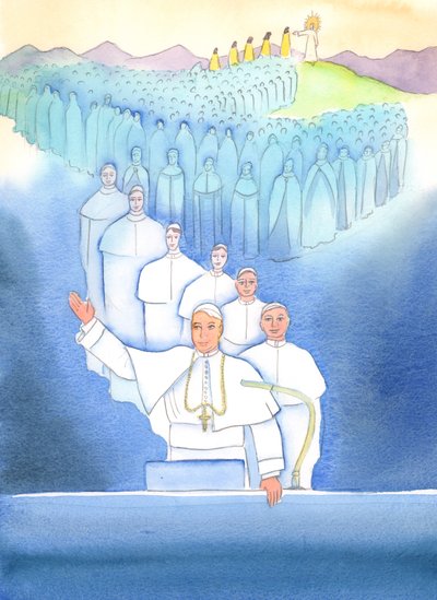 Il Papa, il Vescovo di Roma, è il capo dei Vescovi e il punto focale dell