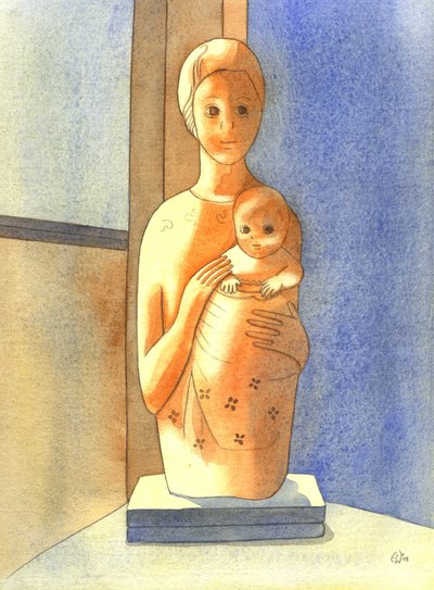 La Vergine e il Bambino da Elizabeth Wang