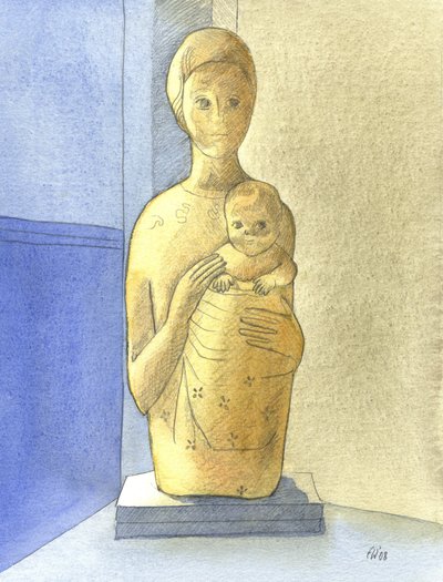 La Vergine e il Bambino, 2001 da Elizabeth Wang