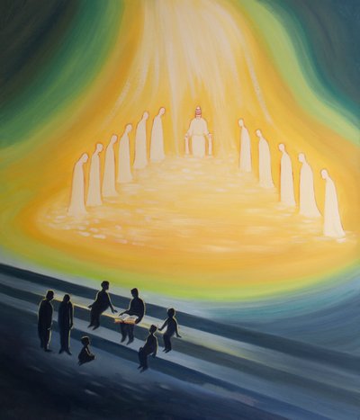 La luce di Cristo si riversa attraverso il ministero del Papa e dei vescovi in unione con lui, e senza di essa non possiamo comprendere pienamente le Scritture o il messaggio cristiano. da Elizabeth Wang