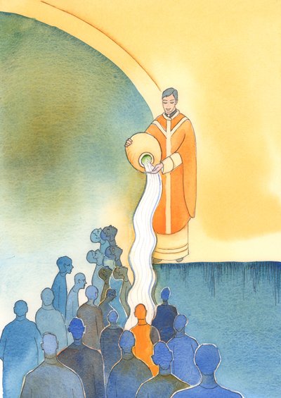 I compiti principali di coloro che condividono il sacerdozio di Cristo sono salvare le anime, lavarle con il Prezioso Sangue di Cristo, con il Suo Sacrificio e i Suoi sacramenti da Elizabeth Wang