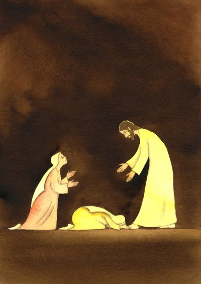 Le due Marie con il Cristo Risorto, 2001 da Elizabeth Wang