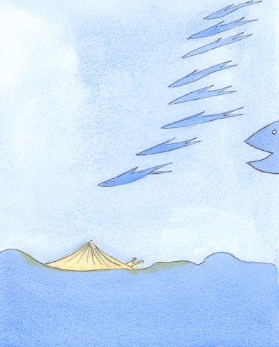 Coloro che nella Chiesa sono orgogliosi o ambiziosi sono come pesci che si muovono eccitati e viaggiano lontano ma sono in pericolo da pesci più grandi da Elizabeth Wang