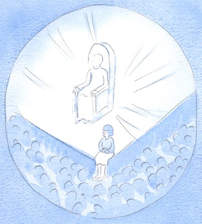 Coloro che sono chiamati da Cristo a parlare di Lui agli altri, dovrebbero parlare con la semplicità dei bambini, fiduciosi del Suo aiuto, 2002 da Elizabeth Wang