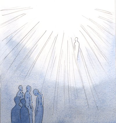 Coloro che rifiutano di pentirsi di peccati gravi e muoiono, non possono entrare in cielo; ma le Anime Sante, che sono aperte alla misericordia di Cristo, entrano in cielo una volta purificate da Elizabeth Wang
