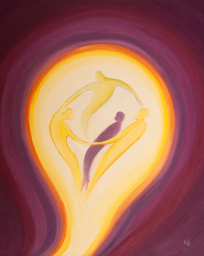 Attraverso Cristo possiamo essere attratti nel continuo dare e ricevere amore tra le Persone Divine da Elizabeth Wang