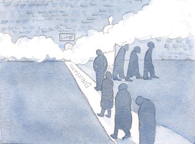 Troviamo la piccola porta della vita solo quando seguiamo la via della sofferenza, 2000 da Elizabeth Wang