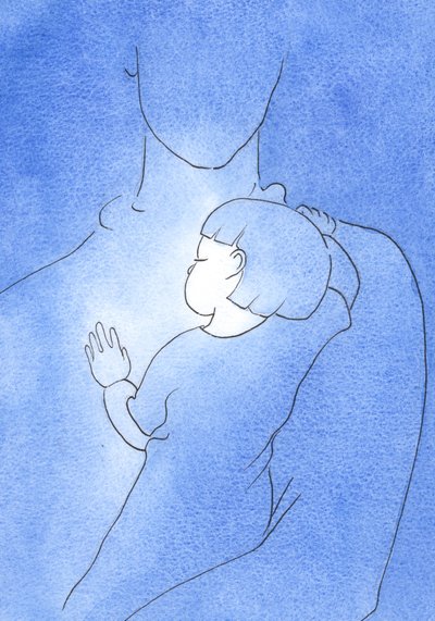 Quando sono vicino a Dio, nella malattia, confidando in Lui, sono come un bambino che riposa sulla spalla del Padre, 2002 da Elizabeth Wang