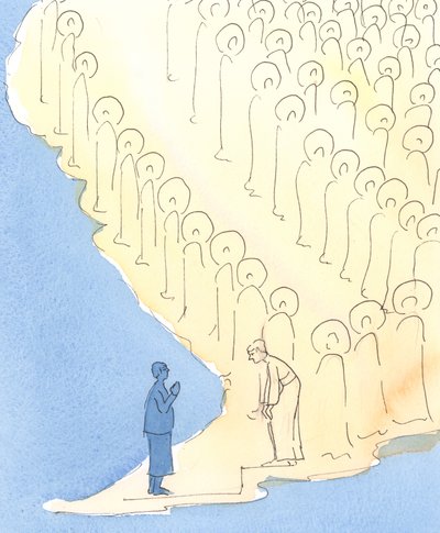 Ogni volta che chiediamo un aiuto speciale a un particolare Santo attraverso la preghiera, è come se i Santi facessero spazio a quell