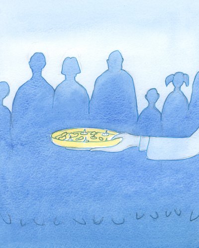 Dove le falsità o le distorsioni della verità sono incluse nei programmi di Catechesi, o nei discorsi e giornali cattolici, è come se alle persone fosse offerto, a una festa, un piatto che contiene puntine da disegno da Elizabeth Wang